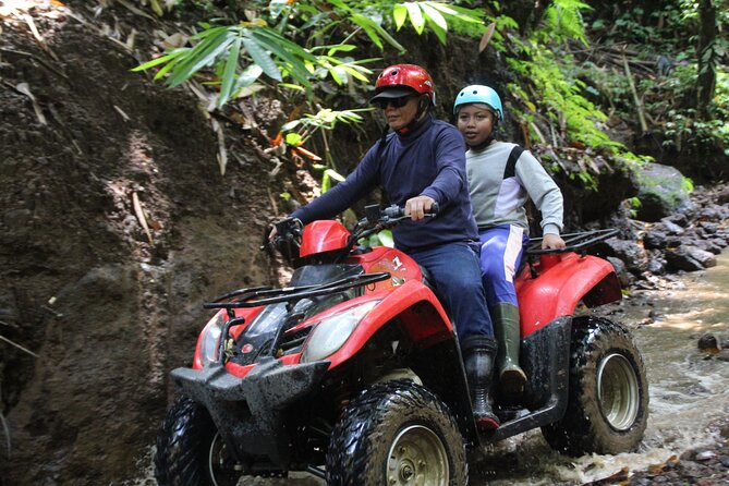 Affordable ATV Quad Bike Adventure In Ubud - The 10 km ATV quad track: jungle, rice fields, hills, tunnel, river, and mud