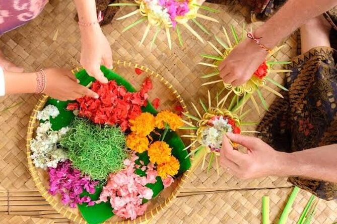 Atman Bali Journey water blessing - Canang Making in Ubud: Learning the Offering With Your Own Hands