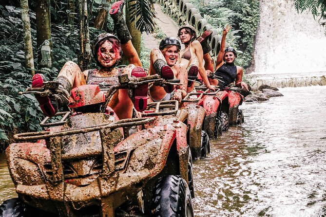 ATV Quad Bike Bali with Waterfall Gorilla Cave and Lunch - Riding past Budu See rice paddies and into the jungle