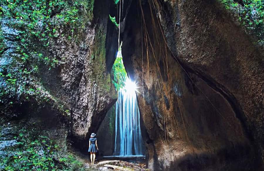 Bali: A Full-Day Tour to Goa Raja, Tibumana and Tukad Cepung - Tibumana Waterfall: Lush Green Countryside, Less Pressure