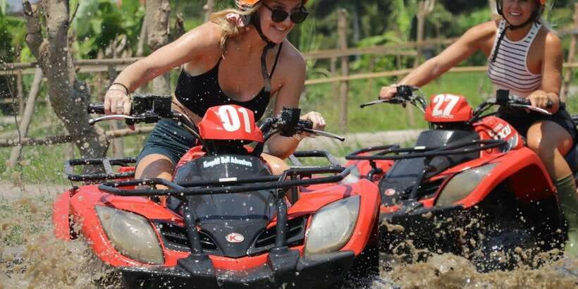 Bali: ATV Gorilla Cave, Ubud Monkey Forest, & Waterfall Tour - ATV Through Gorilla Cave: the messy highlight you’ll remember