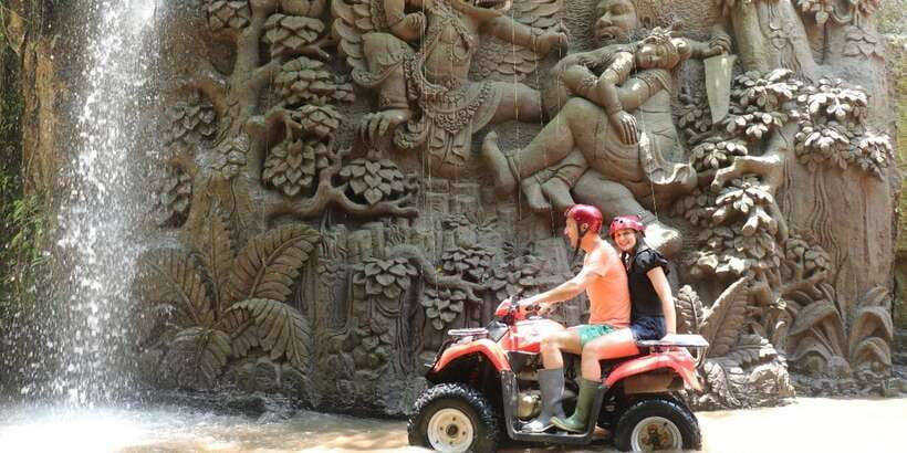 Bali: ATV Gorilla Cave, Ubud Monkey Forest, & Waterfall Tour - Ubud’s Monkey Forest Sanctuary: temples, monkeys, and calm guidance