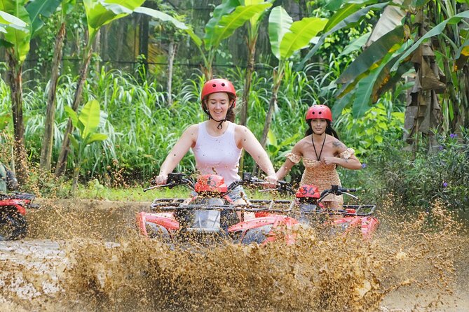 Bali ATV Quad Adventure - Ubud Monkey Forest and Waterfall - The ATV start: gear up, listen hard, then go
