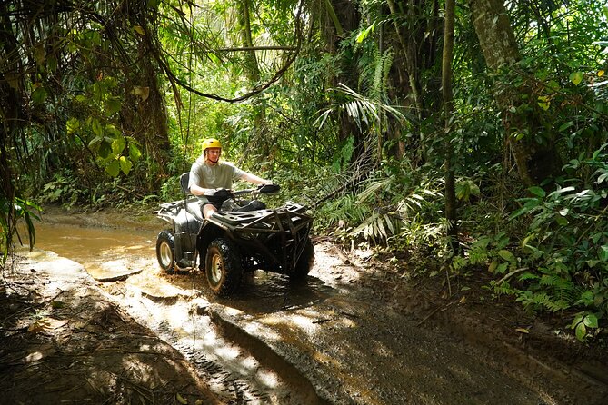 Bali ATV Quad Bike & Ayung River Rafting Combo with Lunch - ATV quad biking on Ubud’s rough track: mud, rocks, and river crossings