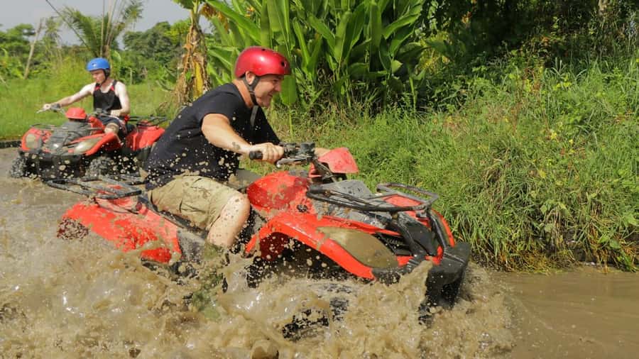 Bali: ATV Quad Bike, Monkey Forest, Jungle Swing with Lunch - ATV Quad Bike in Ubud: Jungle, Tunnels, and Mud That Makes It Fun