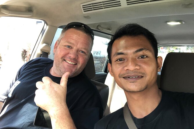 Bali Car Hire With English Speaking Friendly Driver - Jimbaran Sunset Dinner and Nusa Dua Water Fun