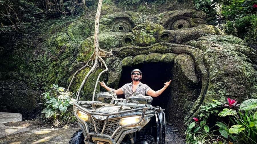 Bali: Gorilla Cave ATV and Lazy River Tubing & Cretya Sunset - Cretya Sunset Pool Bar: the payoff after you ride hard