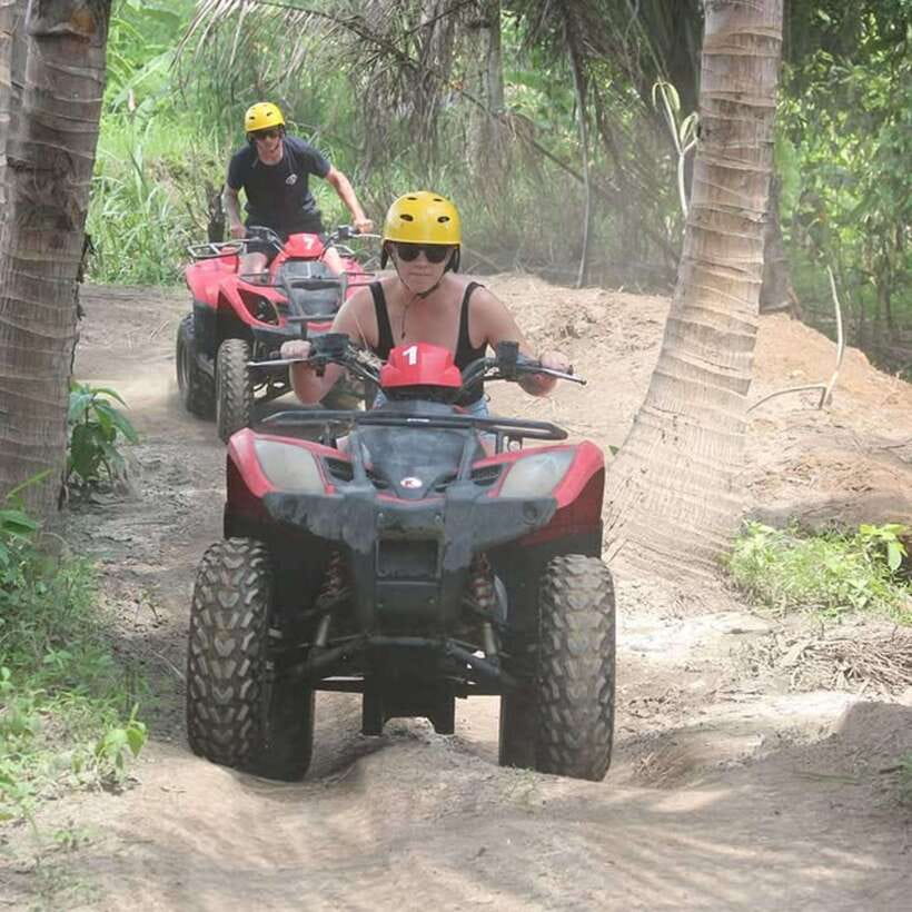Bali: Guided Quad Bike Ride with Waterfall and Swing Options - Stop at Kanto Lampo Waterfall: Where the Day Cools Off