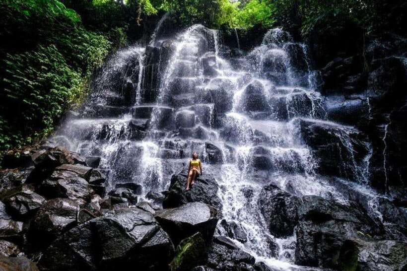 Bali: Rice terrace, Waterfall, and water Temple Day Tour - Kanto Lampo Waterfall: spray, photos, and time to swim