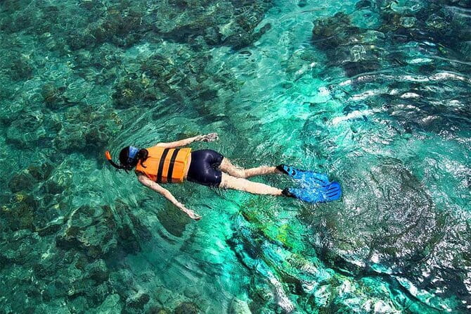Bali Snorkeling 2 Spots & ATV Quad Bike with Lunch & Transfer - Blue Lagoon and Tanjung Jepun: coral, colorful fish, and calm water for beginners