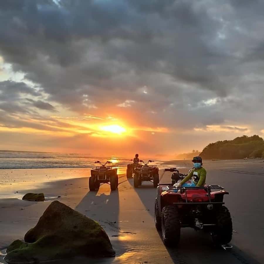 Bali: Sunset ATV and Dirt bike Adventure on the Beach - The rice fields and village tracks: pretty scenery, real paths