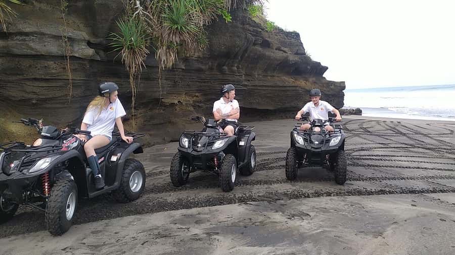 Bali: Sunset ATV and Dirt bike Adventure on the Beach - Kelecung Beach black sand: the ocean moment you’ll remember