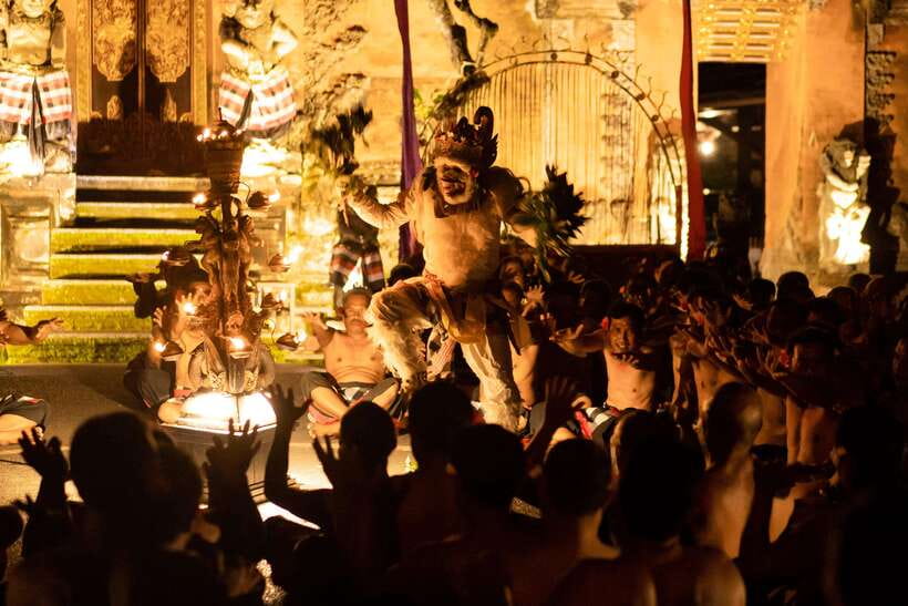 Bali: Ubud Kecak and Fire Dance Show Tickets - The Fire Dance Finale: The Big Spark at the End