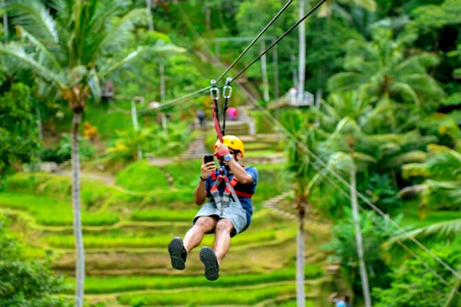 Bali Ubud Zipline Jungle Swing and Waterfall Tour - Jungle Swing at Satria Swing: Tarzan Energy, Great Views