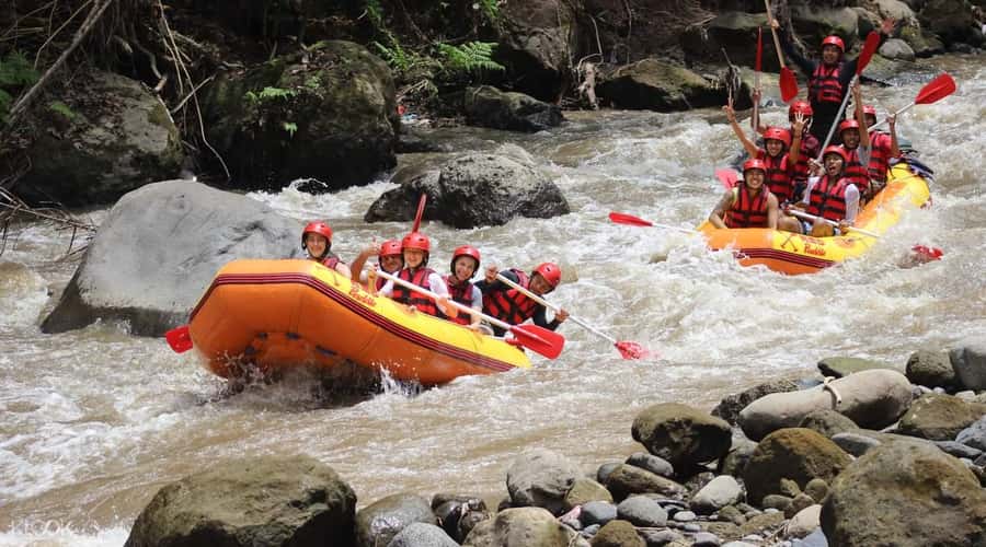 Bali: White Water Rafting, Lunch and Private Pickup - Your 12 km Route: Waterfalls, Swim Spots, and Valley Views