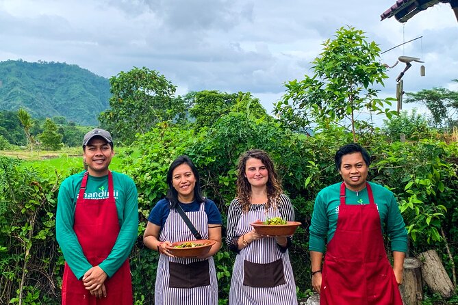 Balinese Vegan Cooking Class with Fresh Harvesting & Garden Tour - Your 4-course vegan lunch: flavors, portions, and views