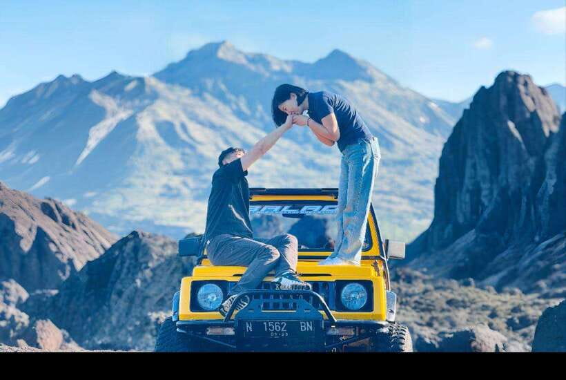 Batur Volcano Jeep Tour & Explore Best Waterfall in Bali - Pickup timing: sunrise departure at 03:00 AM vs a daytime start