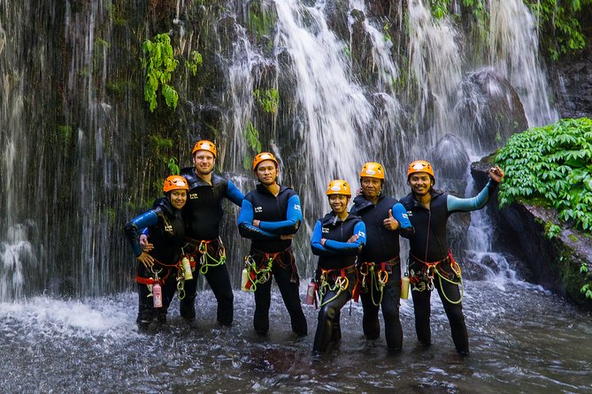 Beginner Canyoning trip in bali "Banyuwana canyon" - Descent Time: Rappelling and the Fun Mix of Water Challenges