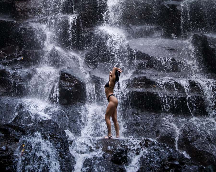 Best Of Ubud Purification Rice Terrace and Waterfall - Tegenungan Waterfall for About an Hour: Above or Below?
