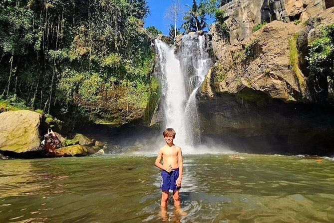 Best of Ubud Waterfalls, Tegalalang Rice Terrace & Jungle Swing - Kanto Lampo Waterfall: stairs, viewpoints, and a lively feel