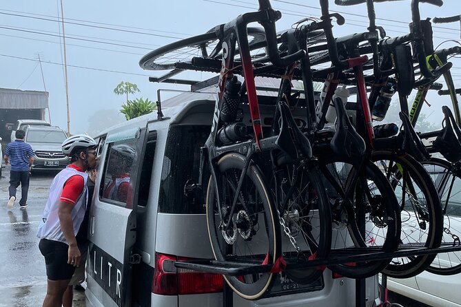 Cycling tour support and evacuation car - How the ride day flows during the about-7-hours outing