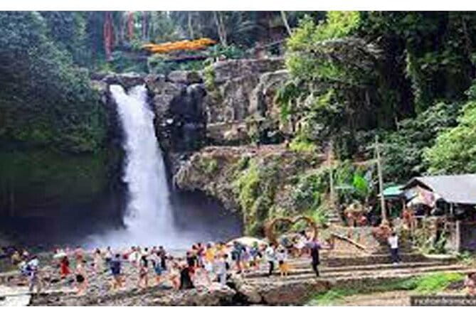 Full day Ubud and Tanah Lot tour - Tegenungan Waterfall: choice-based sightseeing for photos or a closer view