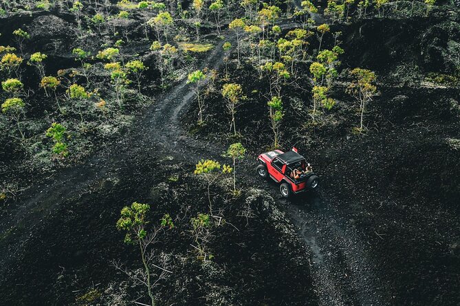 Mount Batur 4WD Jeep, Breakfast and Hot Spring All Inclusive - Off-road lava fields: Jeep time after sunrise
