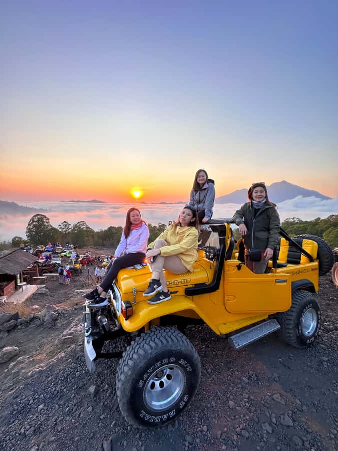 Mount Batur 4WD Jeep Sunrise Tour kintamani - The Batur sunrise without a hike: why this format works