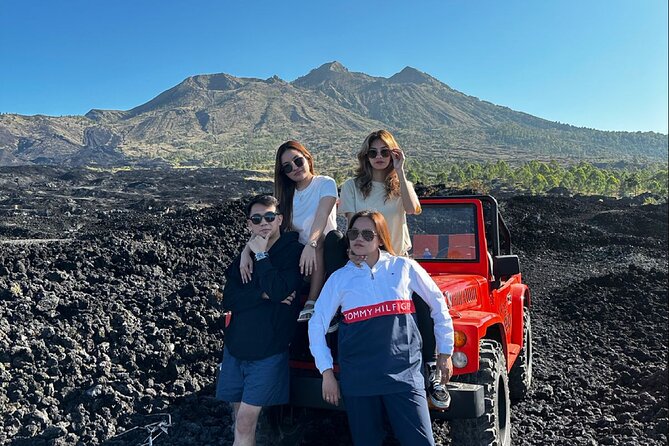 Mount Batur Jeep and hot spring - Black lava fields and black sand areas: what you’re really seeing