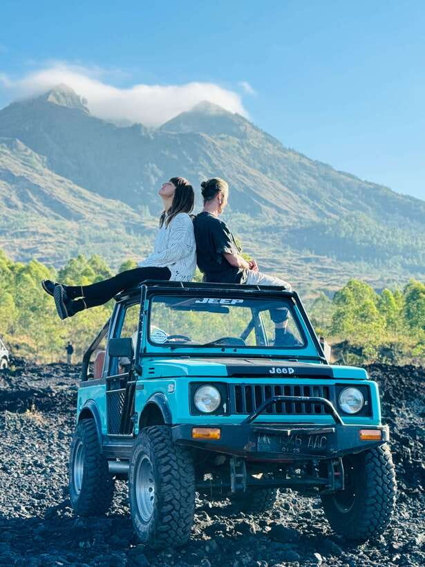 Mount batur jeep sunrise / sunset and hot spring - Kintamani Views: Lake Batur Goes From Flat to Spectacular