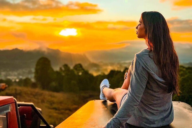 Mount Batur Jeep Sunrise with 4WD Adventures Tour - Stop 1: Mount Batur sunrise from the jeep, plus breakfast up top