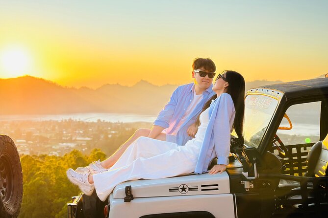 Mount Batur Sunrise Jeep Tour with Optional Activities - Stop 1: Mount Batur sunrise from a viewpoint that saves your legs