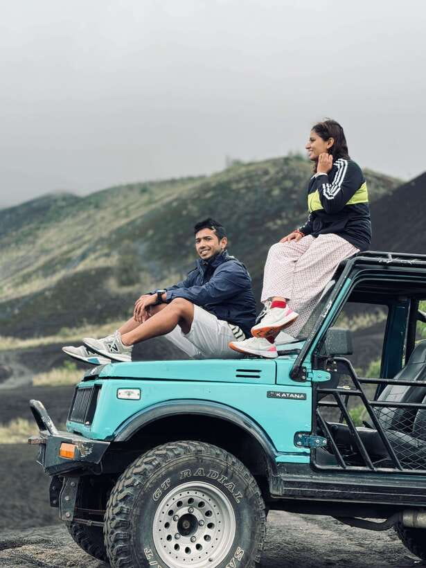 Mount Batur Sunset/Sunrise Jeep Tour & Natural Hot Springs - Black Lava Fields: Where the Photos Get Serious