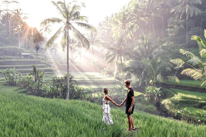Private Ubud Tour: Monkey Forest, Waterfall & Rice Terrace - Tegenungan Waterfall: stairs, greenery, and the “bring swim gear” logic