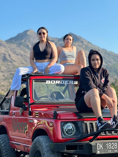 Sunrise Jeep Tour Mount Batur & Hot Spring (Private Tour) - Ride into the black lava: learning the eruption story on the way