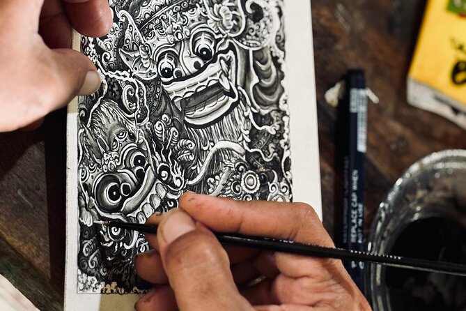 Threads of Tradition Miniature Keliki Painting Workshops - Five Art Studio: Traditional Balinese Setting With Garden Calm