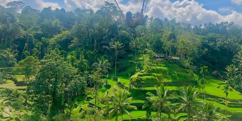 Tour full day ubud, water fall,coffe atv,and rice paddy - Tegenungan Waterfall: Your first wow moment