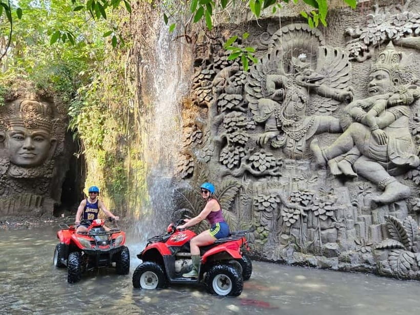 Ubud: ATV Bike Tour Kingkong Temple Cave,Waterfall-Free pool - Lunch, Shower/Locker, and Free Pool Access (This Is Where the Day Resets)
