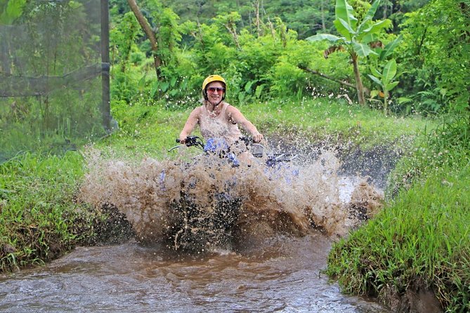 Ubud ATV Quad Bike and Snorkeling at Blue Lagoon Beach - The ATV route: rain forest, tunnels, waterfalls, rice fields, and river views