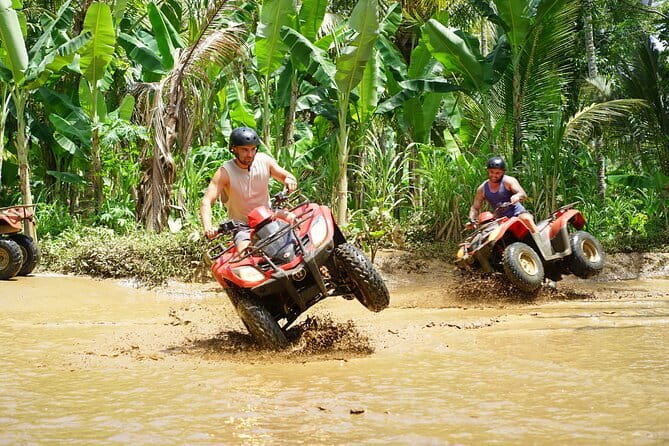 Ubud ATV Quad Bike Gorilla Cave and Cretya Infinity pool - The ATV route: Gorilla Cave, jungle trails, rivers, and waterfalls