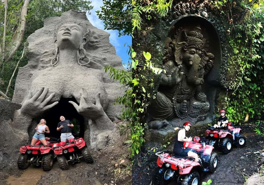 Ubud: ATV Quad Bike through river, rice fields & waterfall - Pickup, Base Camp, and How You End the Day
