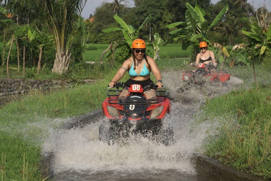 Ubud: ATV Quad Bike through river, rice fields & waterfall - Infinity Pool Time: Swimming Without the Extra Cost