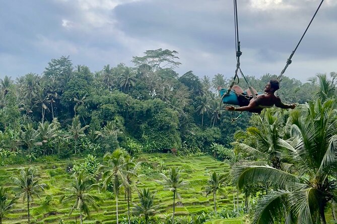 Ubud: ATV Rafting + Zipline, Swing, Sky Bike in Bali Rice Terrace - Beji River Adventure Bali: ATV quad biking through natural tracks
