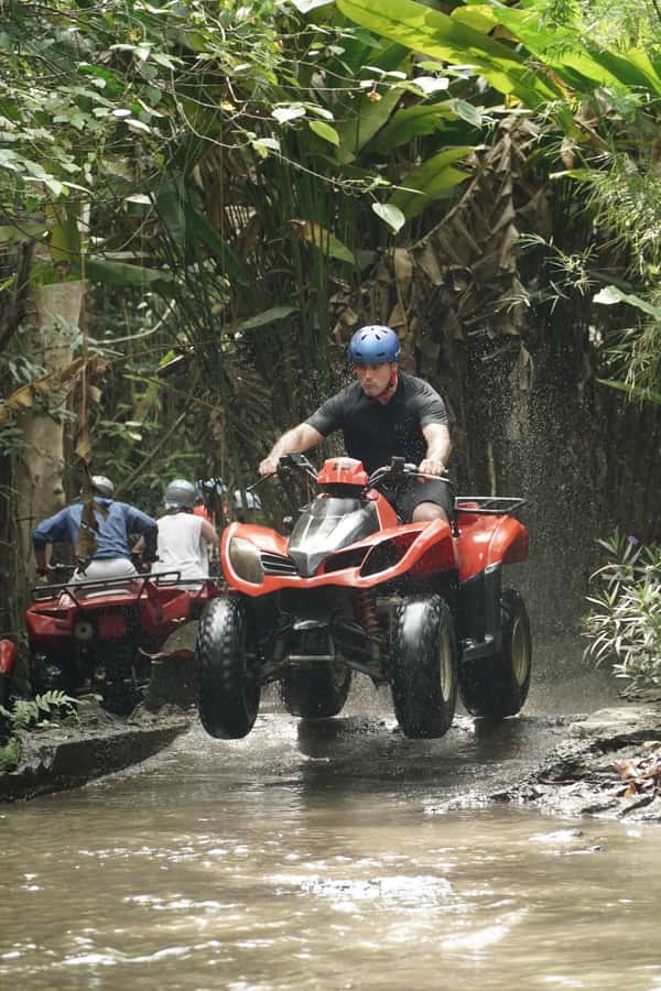 Ubud ATV &Water rafting - ATV Practice and Jungle Trails Through Rice Fields and Bamboo