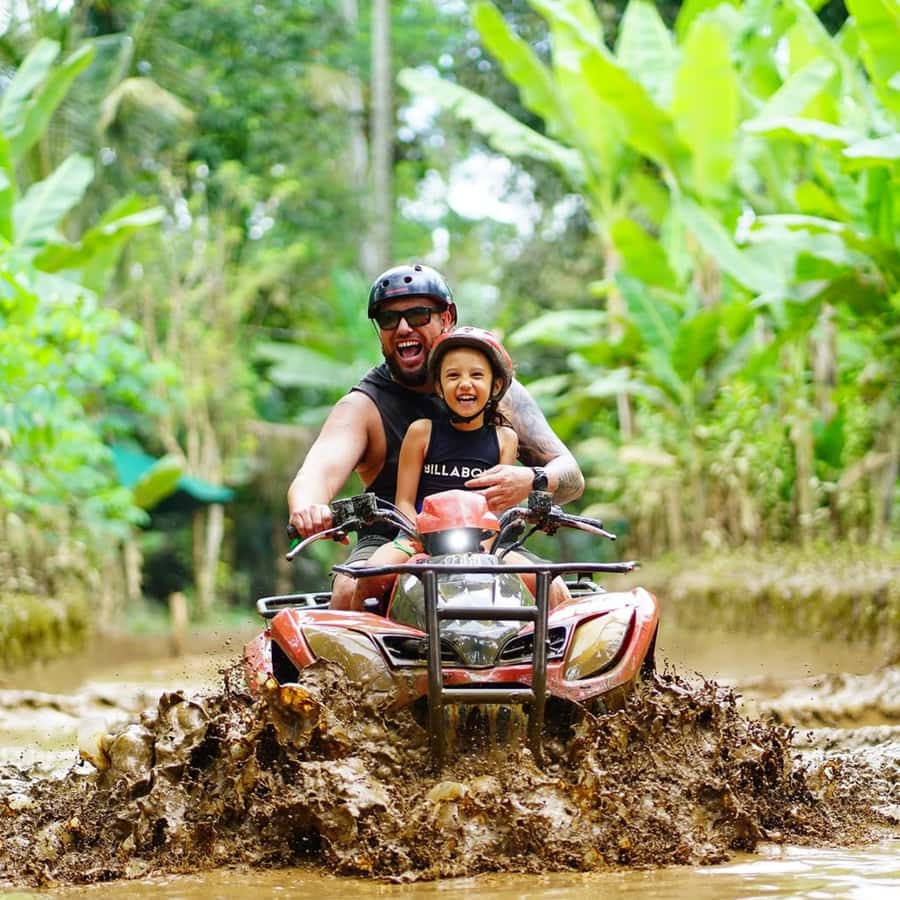 Ubud Bali ATV Alasan Adventure Gorila Cave & Cretya Pool Bar - Bamboo forest ride: calm before the chaos