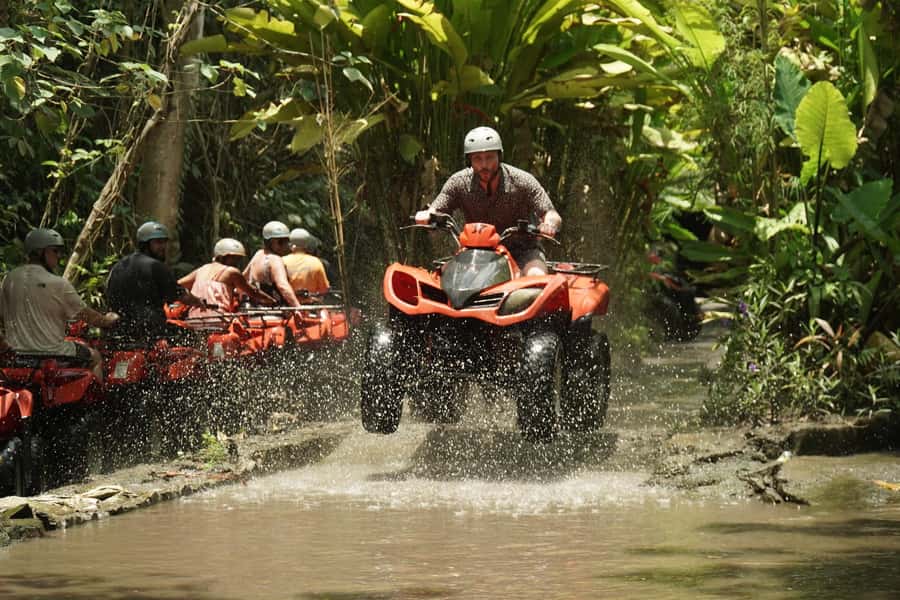 Ubud Bali Fun Atv Quad Bike And With Lunch - The Track Experience: Rice Fields, Mud, Water Sections, and Barong Cave