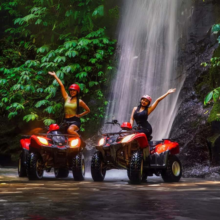 Ubud Bali: Kuber ATV Quad Bike with Long Tunnel & Waterfalls - Safety briefing and learning the ATV quickly