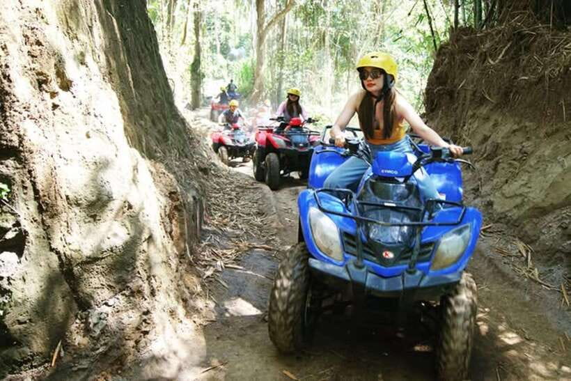 Ubud: Barong Face Cave ATV Quad Bike Ride With Lunch - Rice Paddies, Jungle Trails, and Village Passes