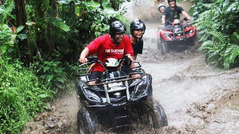 Ubud: Jungle, Rice Fields, River & Muddy Quad Bike Tour - Getting There: Pickup Options and When to Arrive