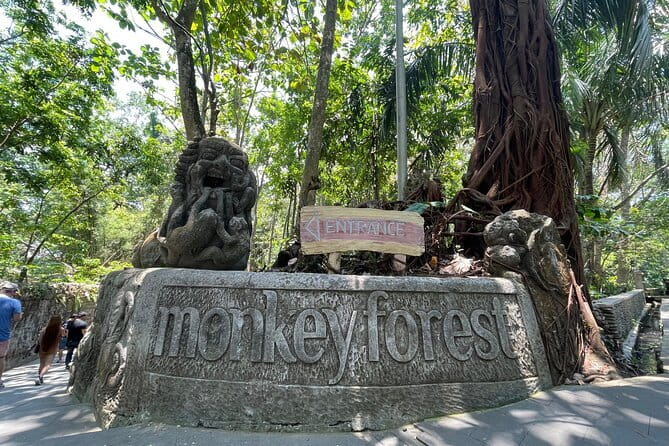 Ubud Monkey Forest Rice Terrace Temple Waterfall Private Tour - Tegenungan Waterfall: 15m cascade, lush Petanu River greenery, and about 90 steps